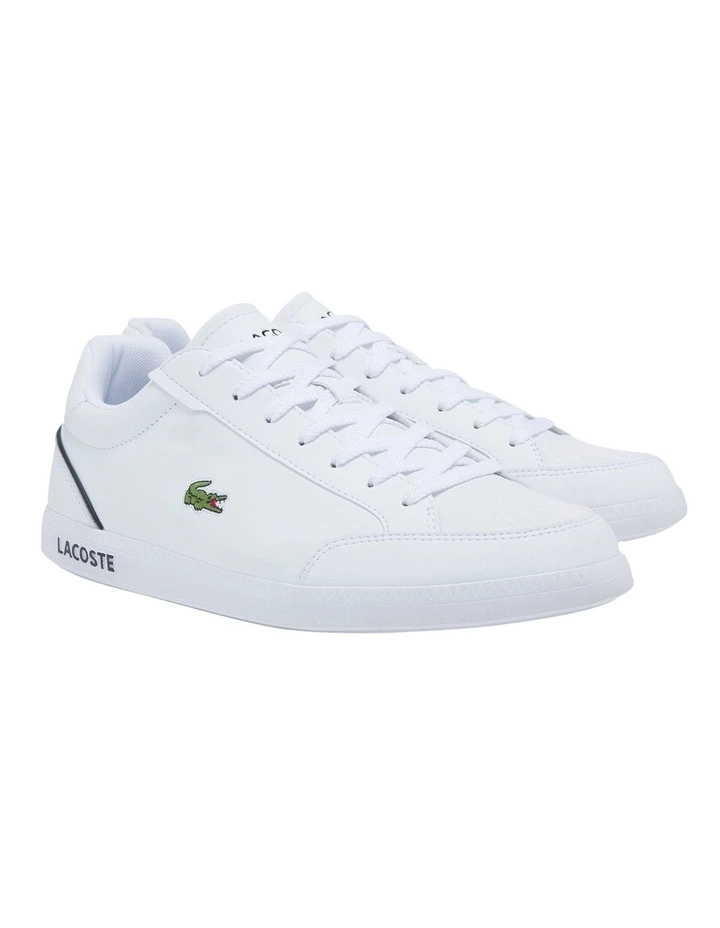 Lacoste Graduate Cap 0121 Sneakers White/Black 2 Lacoste Graduate Cap 0121 Sneakers White/Black - Image 2