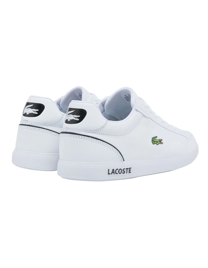 Lacoste Graduate Cap 0121 Sneakers White/Black 3 Lacoste Graduate Cap 0121 Sneakers White/Black - Image 3