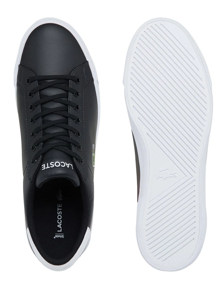 Lacoste Lerond Plus 0121 1 Black/White Sneaker 4 Lacoste Lerond Plus 0121 1 Black/White Sneaker - Image 4