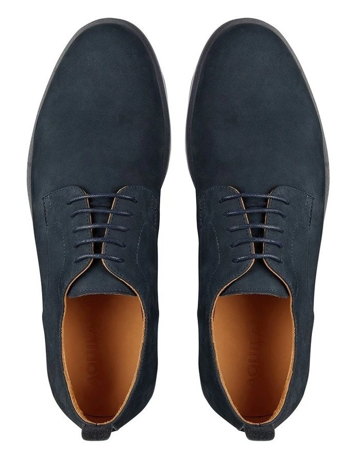 Aquila Werner Navy Nubuck Lace Up Shoes 3 Aquila Werner Navy Nubuck Lace Up Shoes - Image 3