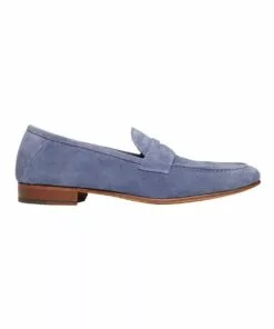 Aquila Nason Blue Suede Loafers