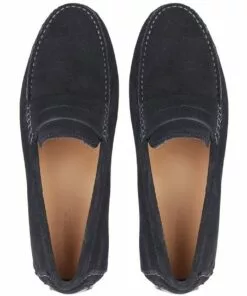 Aquila Montello Navy Suede Driving Shoes -Shoes Sales 886345660 3 720x928