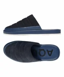 Aquila Tokyo Navy Suede/Synthetic Slippers -Shoes Sales 886346560 3 720x928