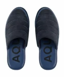 Aquila Tokyo Navy Suede/Synthetic Slippers -Shoes Sales 886346560 4 720x928