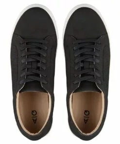 AQ by Aquila Smith Black Nubuck Sneakers -Shoes Sales 887025700 3 720x928