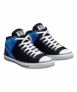 Converse Chuck Taylor High Street Black Mid Sneaker -Shoes Sales 890685640 4 720x928