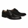 Johnny Bigg The Brennan Black Textured Dress Shoe