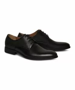 Johnny Bigg The Brennan Black Textured Dress Shoe