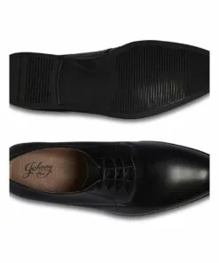 Johnny Bigg The Brennan Black Textured Dress Shoe -Shoes Sales 896899060 5 720x928