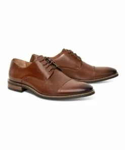 Johnny Bigg The Dale Tan Panel Textured Dress Shoe