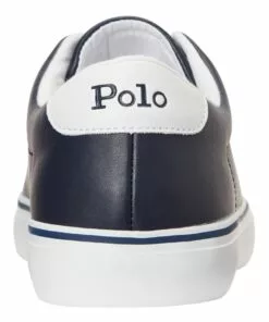 Polo Ralph Lauren Longwood Navy Leather Sneaker -Shoes Sales 903218590 4 720x928