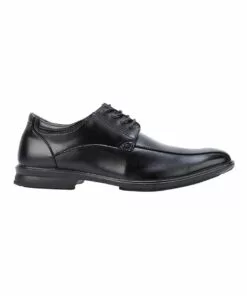 Hush Puppies Carey Leather Black Lace Up Dress Shoe